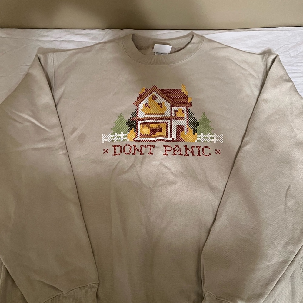 Champion sweater don’t panic large reverse weave sweatshirt